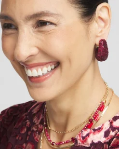 Sale No Droop™ Sequin Huggie Earrings Earrings