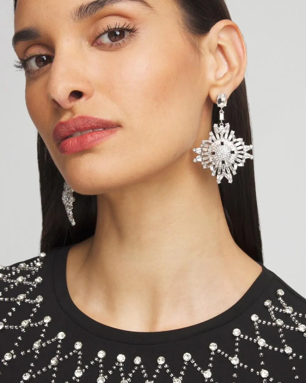 Discount No Droop™ Snowflake Drop Earrings Earrings