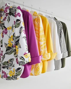 Online No Iron™ 3/4 Sleeve Stretch Shirt Tops | Blouses & Shirts