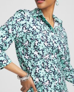 Best Sale No Iron™ Cool Floral Shirt Tops