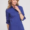 Shop No Iron™ Cool Stripe Jacquard Shirt Tops