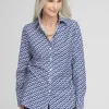 Best Sale No Iron™ Diamond Print Shirt Tops