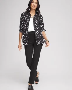 Fashion No Iron™ Dot Print Shirt Tops | Blouses & Shirts