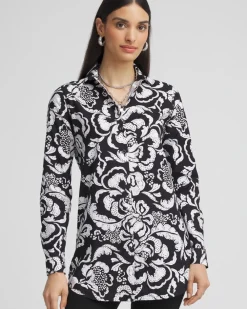 Flash Sale No Iron™ Floral Tunic Tops