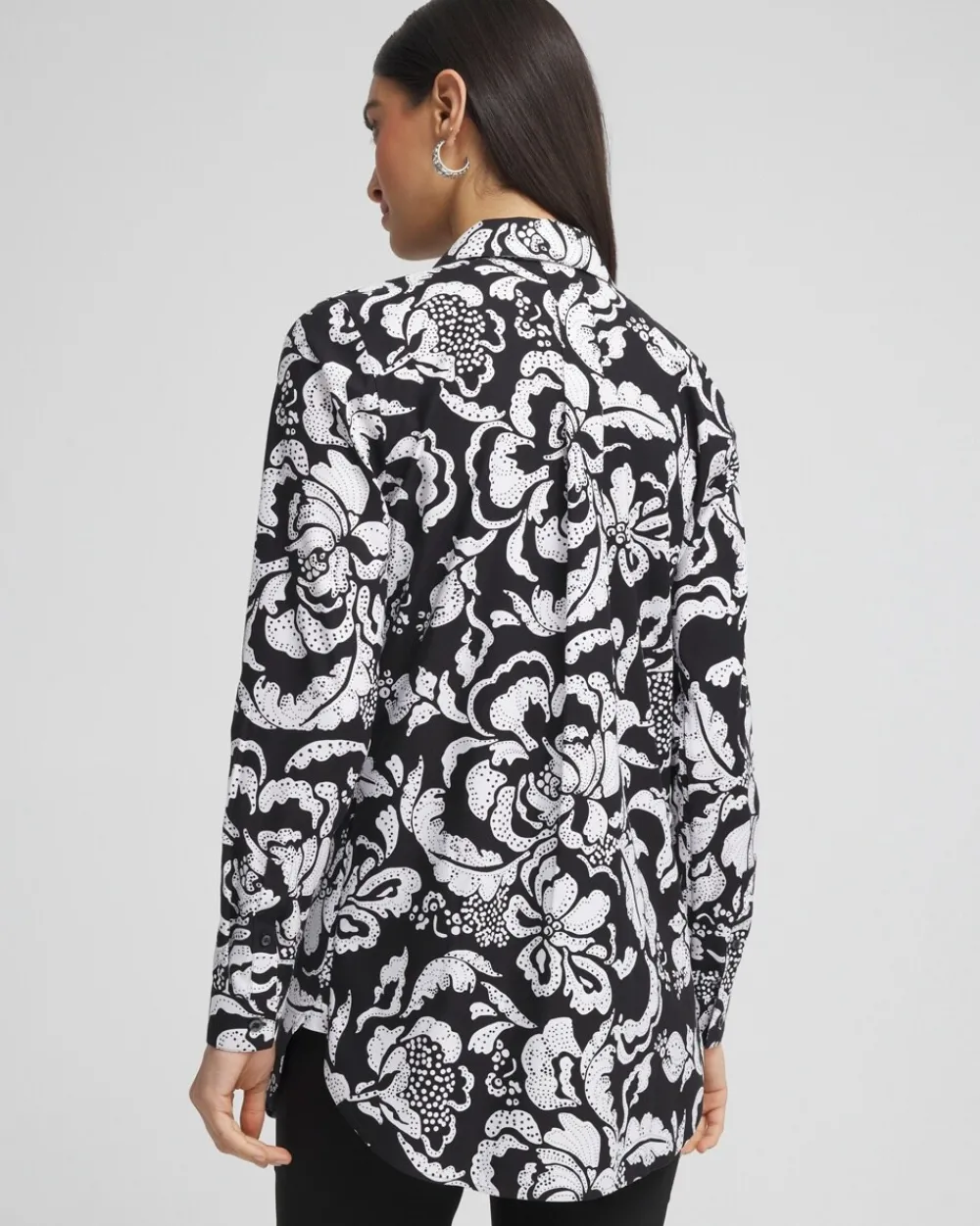 Flash Sale No Iron™ Floral Tunic Tops