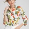 Cheap No Iron™ Linen Orchid Shirt Tops