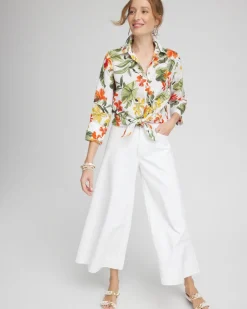 Cheap No Iron™ Linen Orchid Shirt Tops