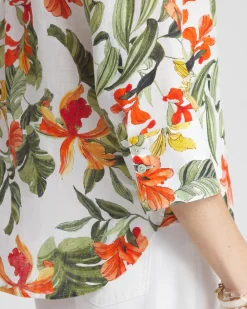 Cheap No Iron™ Linen Orchid Shirt Tops