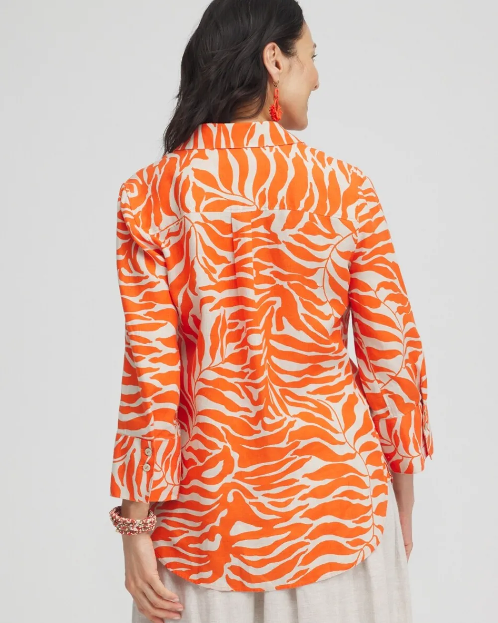 Shop No Iron™ Linen Palms Shirt Tops