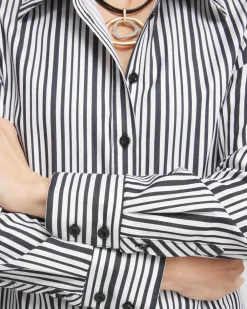 Sale No Iron™ Shimmer Stripes Shirt Tops