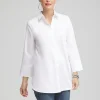 Online No Iron™ Stretch 3/4 Sleeve Tunic Tops