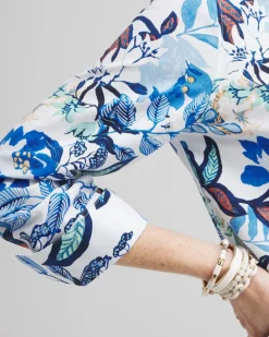 Store No Iron™ Stretch Cool Floral Shirt Tops