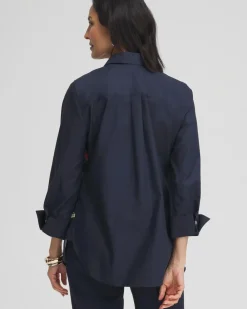 Clearance No Iron™ Stretch Floral Shirt Tops