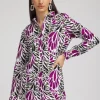 New No Iron™ Stretch Floral Tunic Tops