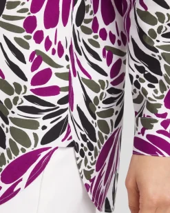 New No Iron™ Stretch Floral Tunic Tops