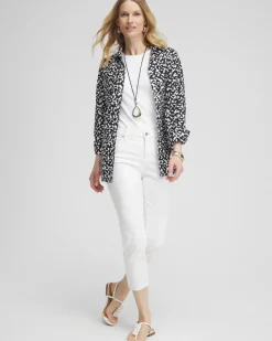 Hot No Iron™ Stretch Geo Shirt Tops