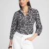 Shop No Iron™ Stretch Leopard Shirt Tops