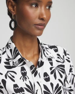 Clearance No Iron™ Stretch Pottery Shirt Tops