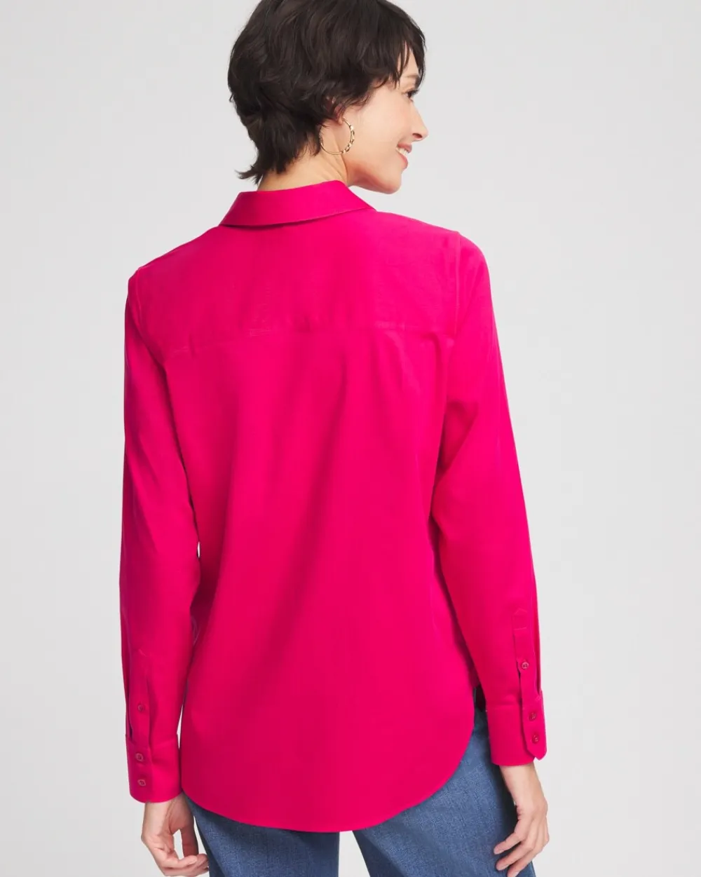 Cheap No Iron™ Stretch Shirt Tops