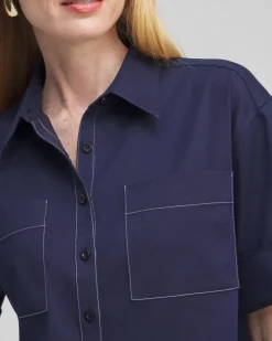 New No Iron™ Stretch Short Sleeve Shirt Tops