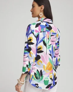 Shop No Iron™ Stretch Tropical Shirt Tops