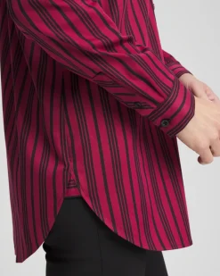 Clearance No Iron™ Stripe Tunic Tops