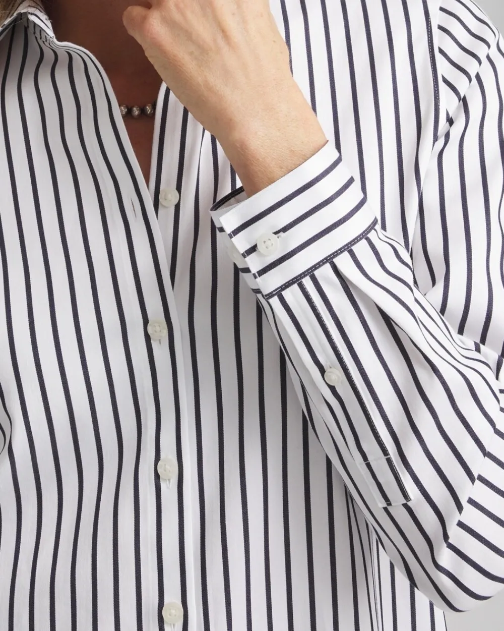 Store No Iron™ Stripe Tunic Tops