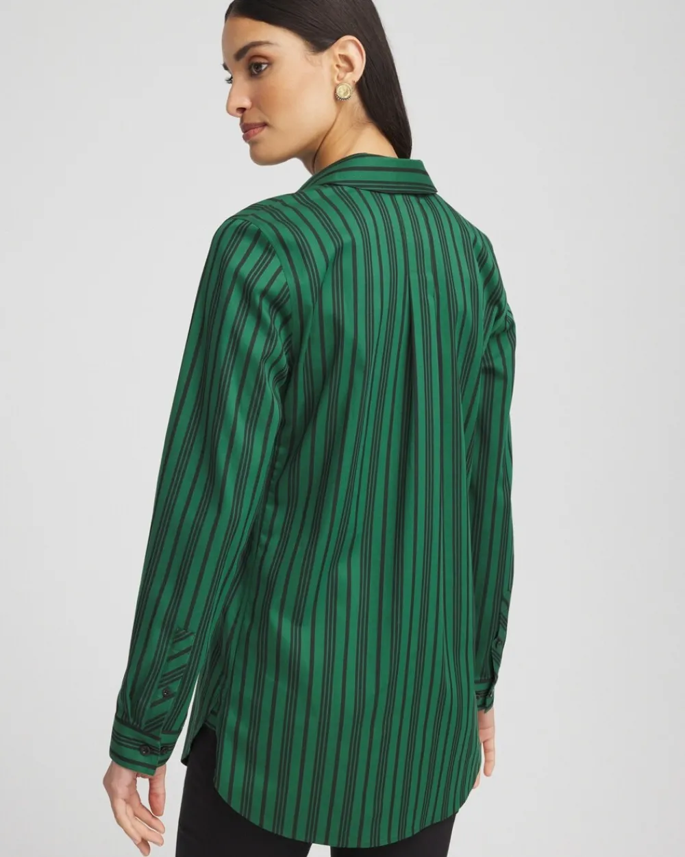Outlet No Iron™ Striped Tunic Tops