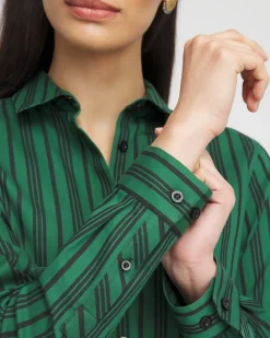 Outlet No Iron™ Striped Tunic Tops