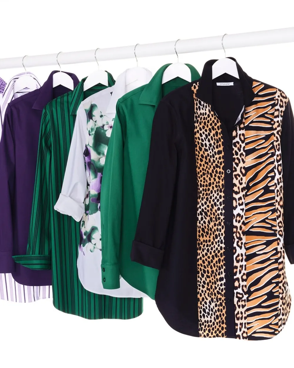 Outlet No Iron™ Striped Tunic Tops