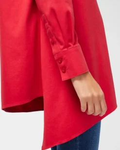 Clearance No-Iron Stretch Asymmetrical Tunic Tops | Blouses & Shirts