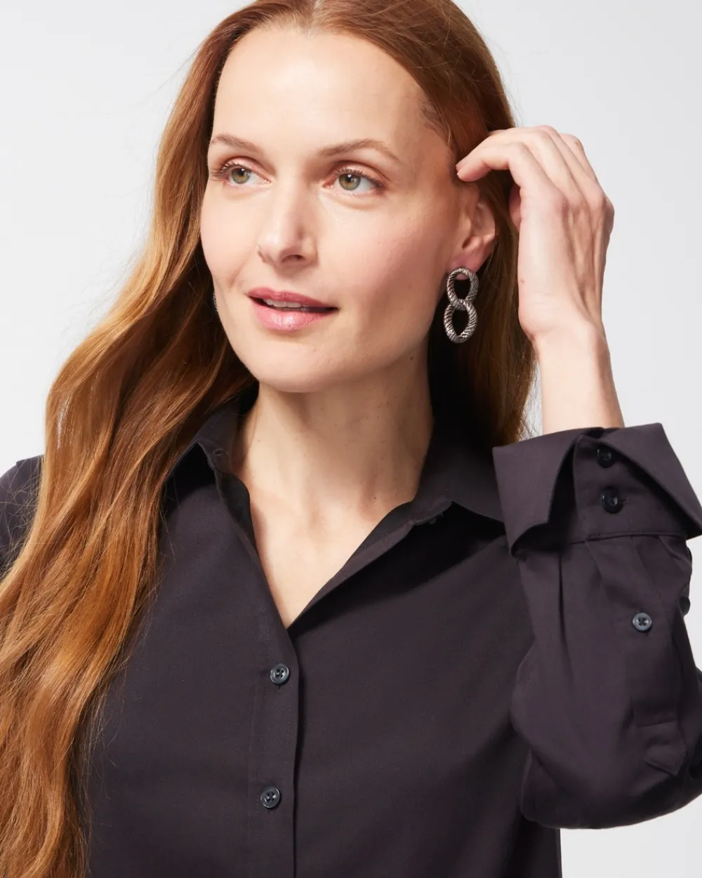 Fashion No-Iron™ Stretch Shirt Tops
