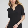 Online Notch Neck Tee Tops