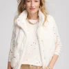 Cheap Nylon Fur Trim Puffer Vest Jackets & Coats