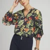Outlet Orchid Ruffle Sleeve Blouse Tops