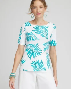 Flash Sale Palms Bateau Neck Tee Tops