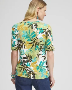 Best Palms Scoop Neck Tee Tops