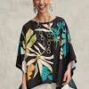 Hot Placed Palms Poncho Tops