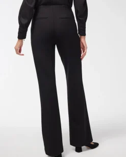 Shop Ponte Button Flare Pants Pants