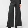 Online Ponte Pintuck Wide Leg Ankle Pants Pants