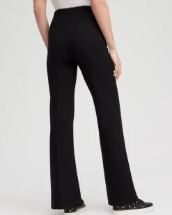 Discount Ponte Pintuck Wide Leg Pants Pants