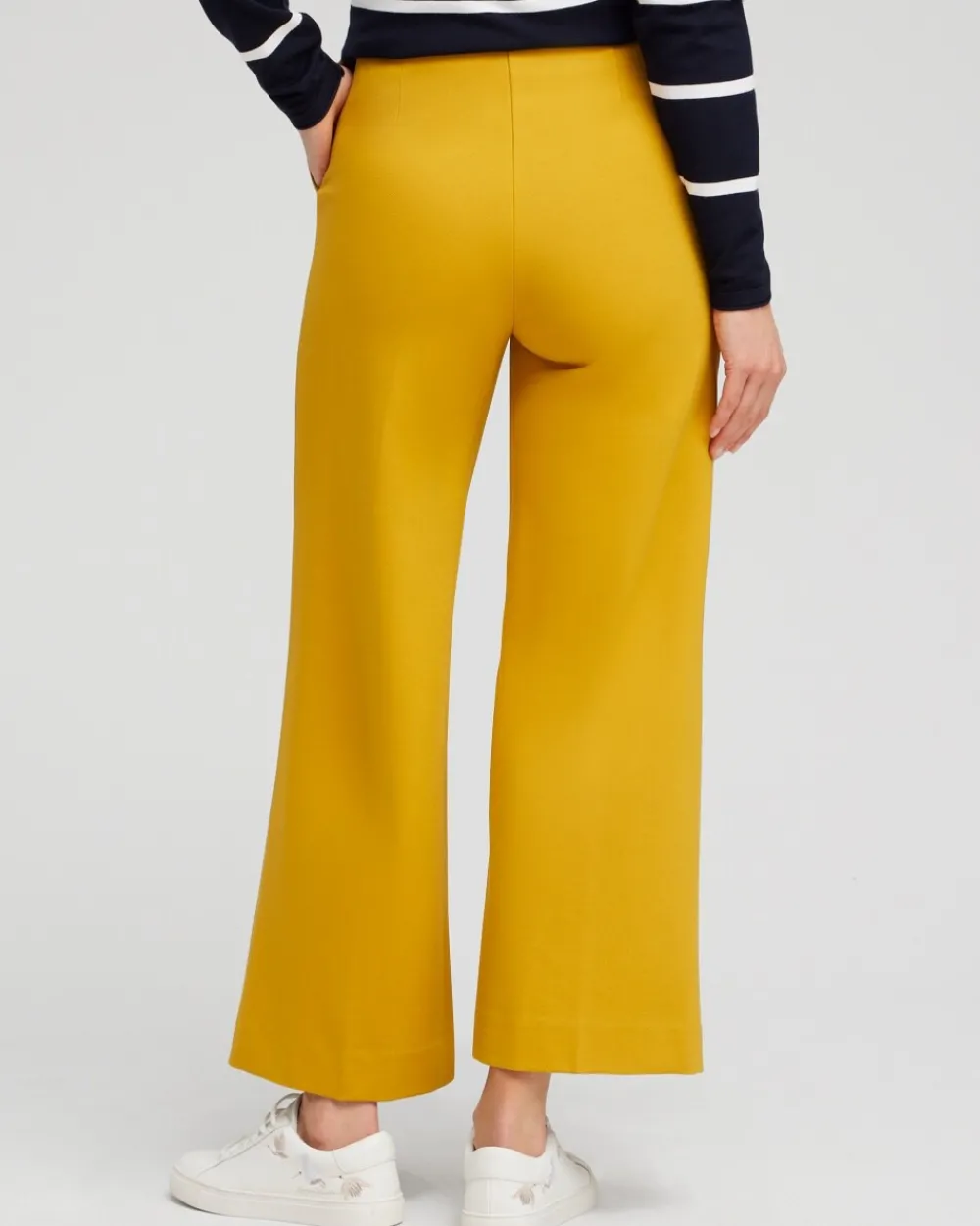 Clearance Ponte Wide Leg Ankle Pants Pants