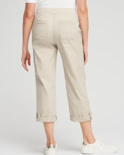 New Poplin Cropped Pants Pants