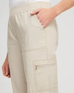 New Poplin Cropped Pants Pants