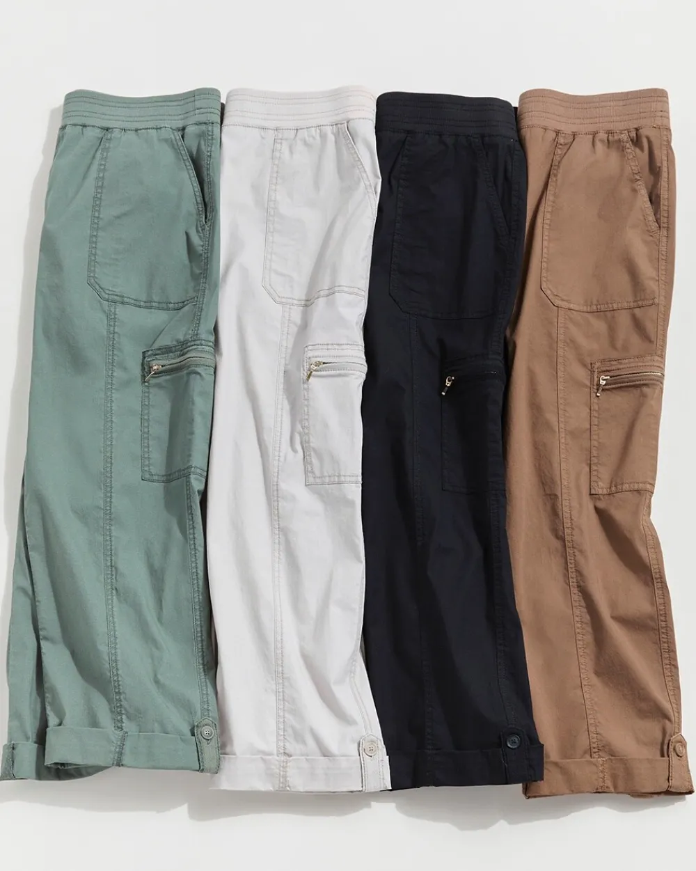 New Poplin Cropped Pants Pants