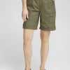 Clearance Poplin Roll Tab Shorts Pants