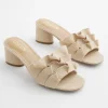 Flash Sale Raffia Ruffle Heels Shoes