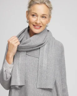 Cheap Rhinestone Cashmere Blend Scarf Cold Weather Accessories | Scarves