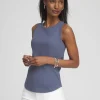 New Ribbed High Neck Tank Tops