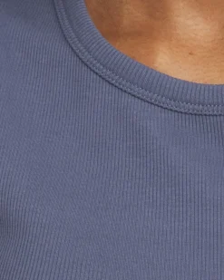 New Ribbed High Neck Tank Tops